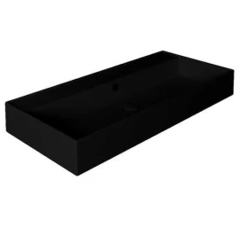 Praustuvas Simas Agile 101x46 cm, juoda matinė, AG101 NERO MATT
