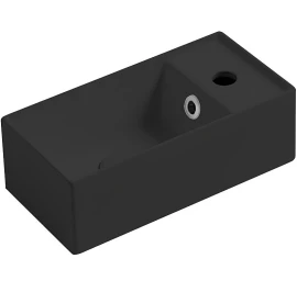 Praustuvas Simas Agile 40x20 cm, juoda matinė, AG20 NERO MATT