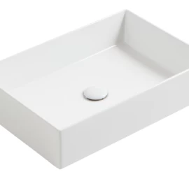 Praustuvas Simas Agile 60x40 cm, balta blizgi, AG60 BIANCO