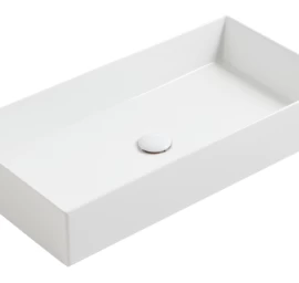 Praustuvas Simas Agile 80x40 cm, balta blizgi, AG80 BIANCO