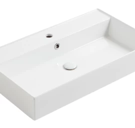 Praustuvas Simas Agile 81x46 cm, balta blizgi, AG81 BIANCO
