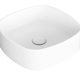 Praustuvas Simas Foriu 40x40 cm, balta blizgi, FO03 BIANCO
