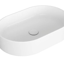 Praustuvas Simas Foriu 60x40 cm, balta matinė, FO02 BIANCO MATT