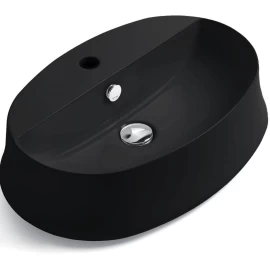 Praustuvas Simas Sharp 60x42 cm, juoda matinė, SH05 NERO MATT