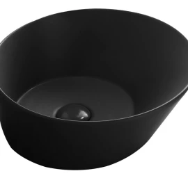Praustuvas Simas Wave 42x42 cm, juoda matinė, WA01 NERO MATT