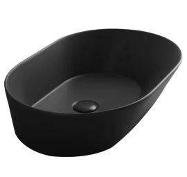 Praustuvas Simas Wave 60x42 cm, juoda matinė, WA02 NERO MATT