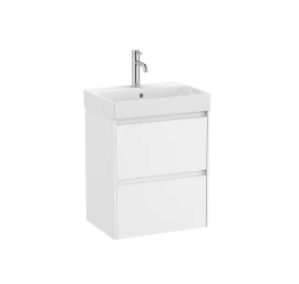 Praustuvo ir spintelės komplektas ROCA ONA UNIK 500x360x645 mm, balta matinė A851682509