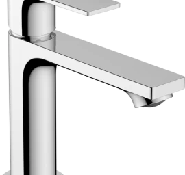 Praustuvo maišytuvas HANSGROHE Rebris E 110 su dugno vožtuvu, chromas, 72557000