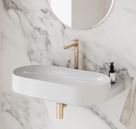 Praustuvo maišytuvas Ravak Eleganta BeCool 335 mm be dugno vožtuvo, Rose Gold Brushed X070423 Praustuvo maišytuvas Ravak Eleganta BeCool 335 mm be dugno vožtuvo, Rose Gold Brushed X070423