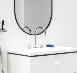 Praustuvo maišytuvas Ravak Espirit 270 mm, 3 dalių be dugno vožtuvo, Chrome X070195