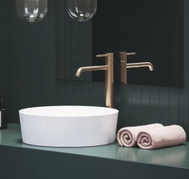 Praustuvo maišytuvas Ravak Espirit 340 mm be dugno vožtuvo, Rose Gold Brushed X070348