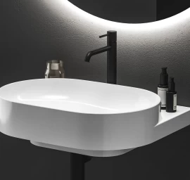 Praustuvo maišytuvas Ravak Espirit BeCool 250 mm be dugno vožtuvo, Black Matt X070402