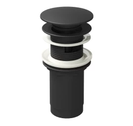 Praustuvo sifono galvutė ClickClack, juoda