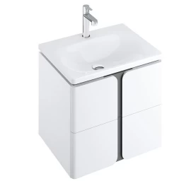 Praustuvo spintelė Ravak SD Balance 50 cm, balta/grafito X000001365