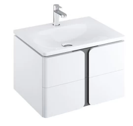 Praustuvo spintelė Ravak SD Balance 80 cm, balta/grafitas X000001369