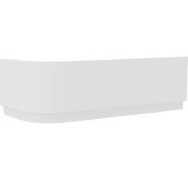 Priekinė apdailos plokštė A Chrome 170x105 D, sniego baltumo