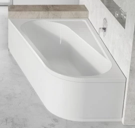 Priekinė apdailos plokštė CHROME 160x105 L, sniego baltumo CZA5100A00