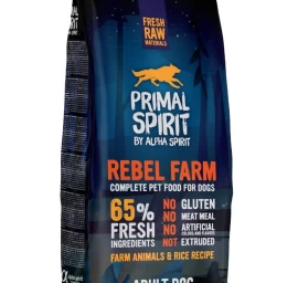 PRIMAL Rebel Farm Adult Dog drėgnas pašaras šunims 12kg, PRIM0312