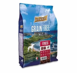 PRINCE Grain Free Fitnes sausas ėdalas be grūdų suaugusiems vidutinių ir didelių veislių šunims vištiena/žuvis 4kg