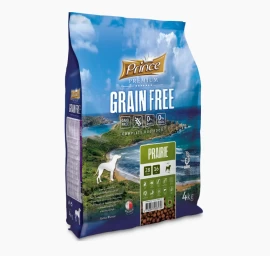 PRINCE Grain Free Prairie sausas ėdalas be grūdų mažiems ir vidutinių veislių šunims su ėriena 4kg