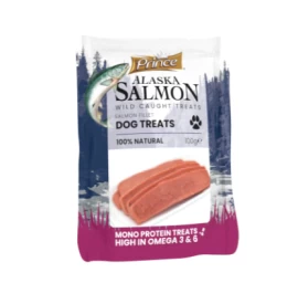 PRINCE skanukai šunims Aliaskos lašišos filė 100g