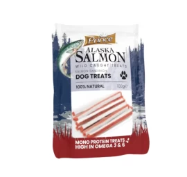 PRINCE skanukai šunims Aliaskos lašišos sumuštinukai 100g