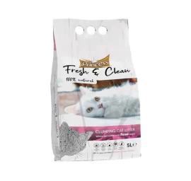PRINCESS Fresh &amp; Clean – kraikas katėms iš baltojo molio, rožių kvapo, 5l