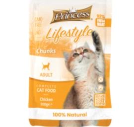 PRINCESS Lifestyle šlapias ėdalas katėms su vištiena 100g