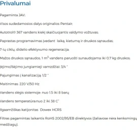 Automatinis minkštinimo filtras RIVERSOFT 4