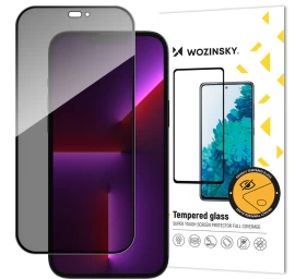 Privatumo Stiklas Su iphone 15 Plus šnipinėjimo Filtru, Juodas