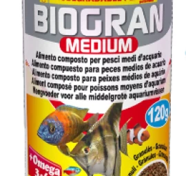 PRODAC BIOGRAN MEDIUM vidutinės granulės žuvims 100ml 45g, BM100.1