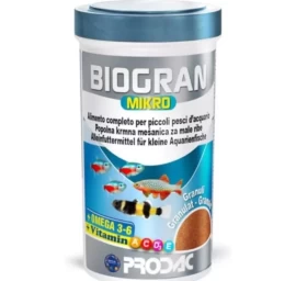 PRODAC BIOGRAN MIKRO pašaras žuvims 100ml 50g, BK100.1