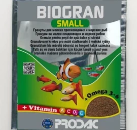 PRODAC BIOGRAN SMALL smulkios granulės žuvims 15g (24), BS15.02