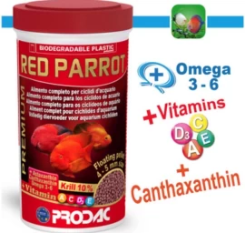 PRODAC RED PARROT granulės raudonoms žuvims 250ml 110g, RP250.1