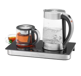 ProfiCook PC-TKS 1056 electric kettle 1.7 L Black, Stainless steel, Transparent