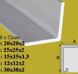 Profilis Effector, kampinis, B10, 200 cm