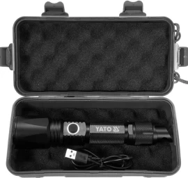 Prožektorius 10W 900LM IP64, LI-ION 3,7V 2200MAH  200M, POWERBANK, ZOOM | Akumuliatorinis (YT-08559)