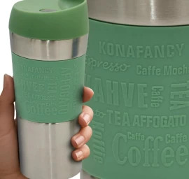 Puikus Namų Apyvokos Reikmenų Terminis Kelioninis Puodelis 350l žalias