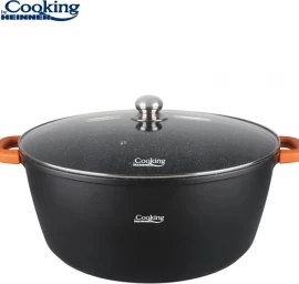 Puodas aliuminio su keramikos danga 23L 44x19cm HR-SCO-A0344A HEINNER