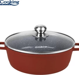 Puodas aliuminio su keramikos danga 8.8L 36x9.5cm HR-JLG-J36JCR HEINNER