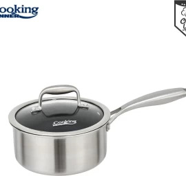 Puodas nerūdijančio plieno su keramikos danga 1.6L 16x8.5cm HR-MRK-16 HEINNER