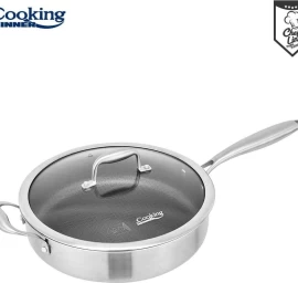 Puodas nerūdijančio plieno su keramikos danga 4.2L 28x7.5cm HR-MRK-28C HEINNER