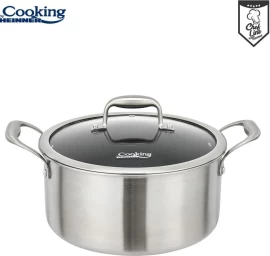 Puodas nerūdijančio plieno su keramikos danga 7L 28x13cm HR-MRK-28 HEINNER