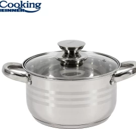 Puodas nerūdijančio plieno su teflono danga 3.6L 20x12.5cm HR-JX-S20 HEINNER