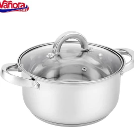 Puodas nerūdijančio plieno su teflono danga 3.9L 20x10.5cm VN-HJ-39L VANORA