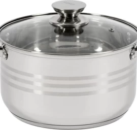 Puodas nerūdijančio plieno su teflono danga 4.5L 22x12.5cm HR-HJ-045 HEINNER