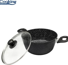 Puodas su dangčiu aliuminio su keramikos danga 2.8L 22x9cm HR-NL-22S HEINNER