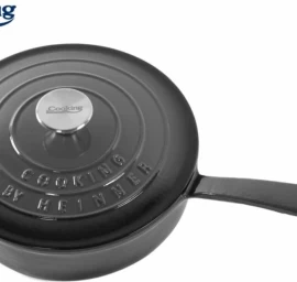 Puodas su dangčiu emaliuoto ketaus 2.5L 24x8cm HR-ZVC-TA24 HEINNER