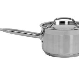 Puodas su rankena ir dangčiu | nerūdijančio plieno | 16 x 9,5 cm | 1,9 l (YG-00060)