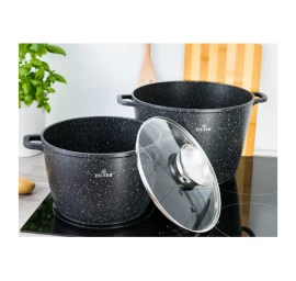 Puodų rinkinys su marmuro danga ZL-7011